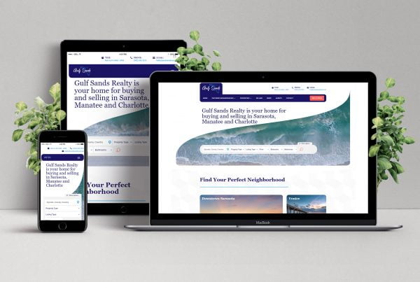 Gulf Sands Realty website mockup